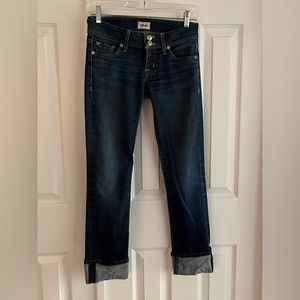 Hudson Jeans Ginny Crop Straight with Cuff sz 25